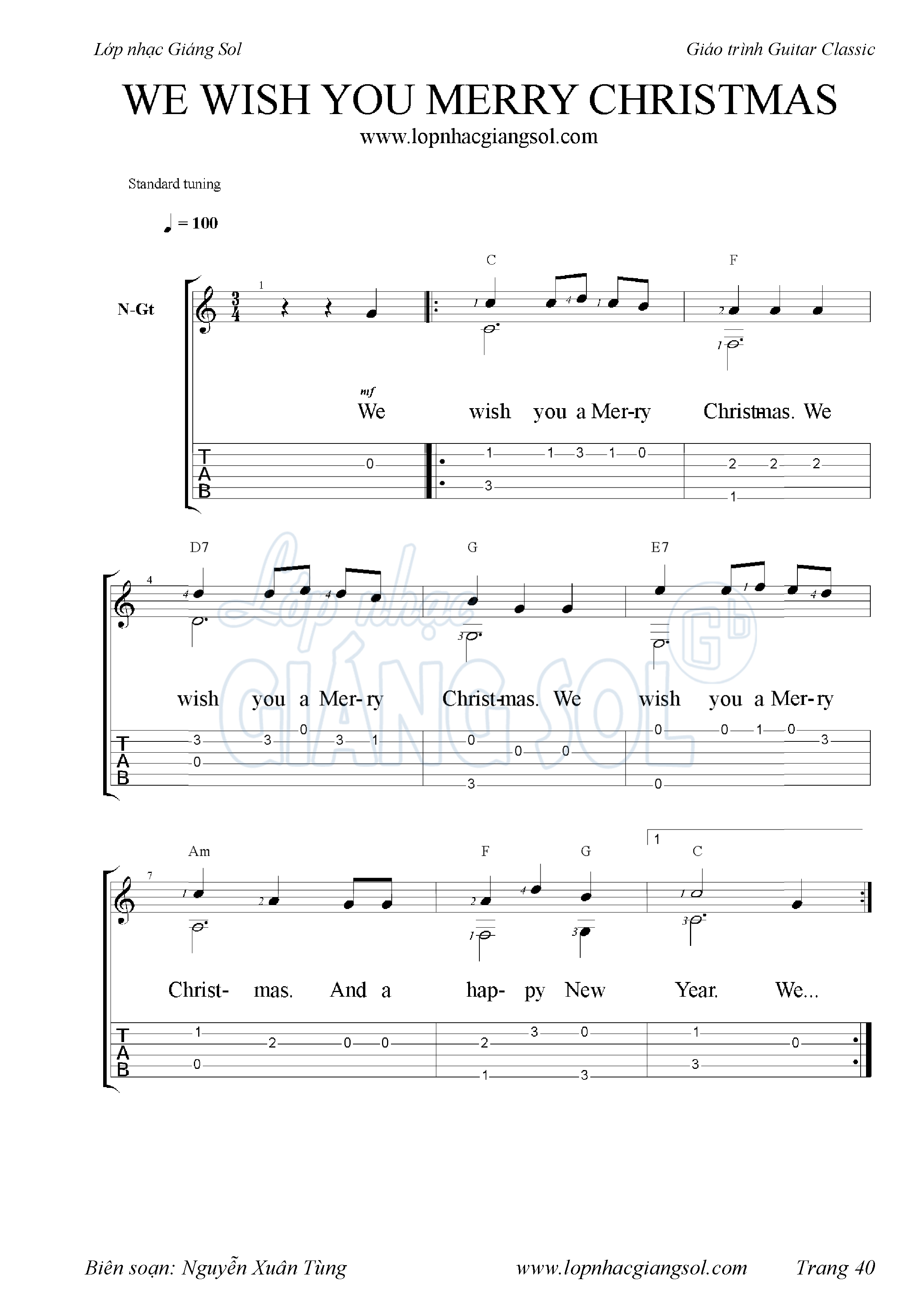 Merry Christmas吉他谱 - Bryan Adams - C调吉他弹唱谱 - 和弦谱 - 琴谱网