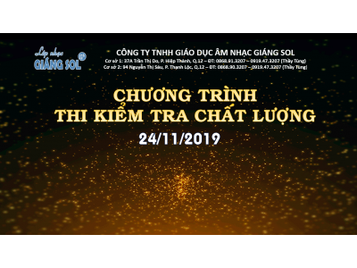 KỲ THI KIỂM TRA CHẤT LƯỢNG 24/11/2019