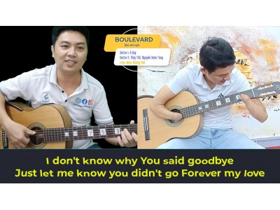 BOULEVARD guitar hoà tấu | HV: Anh Quý | Dạy đàn guitar người lớn quận 12