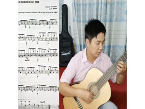 Scarborough Fair Guitar || Dạy guitar Quận 12 || Lớp nhạc Giáng Sol Quận 12