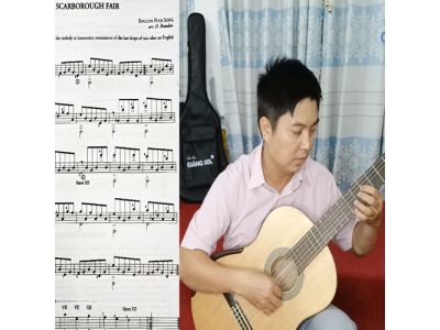 Scarborough Fair Guitar || Dạy guitar Quận 12 || Lớp nhạc Giáng Sol Quận 12