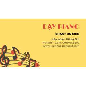 Hướng dẫn Piano Chant Du Soir (Khúc chiều Tà), Dạy đàn Piano Quận 12 || Lớp nhạc Giáng Sol Quận 12