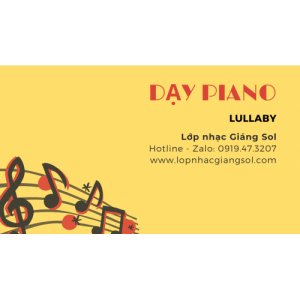 Hướng dẫn Piano Lullaby || Dạy đàn Piano Quận 12 || Lớp nhạc Giáng Sol Quận 12