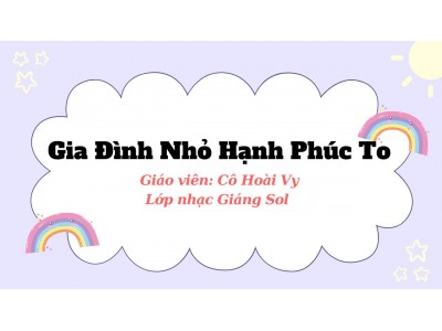 Hướng dẫn đàn mẫu bài Gia Đình Nhỏ Hạnh Phúc To | GV: Hoài Vy | Dạy đàn Piano tại quận 12