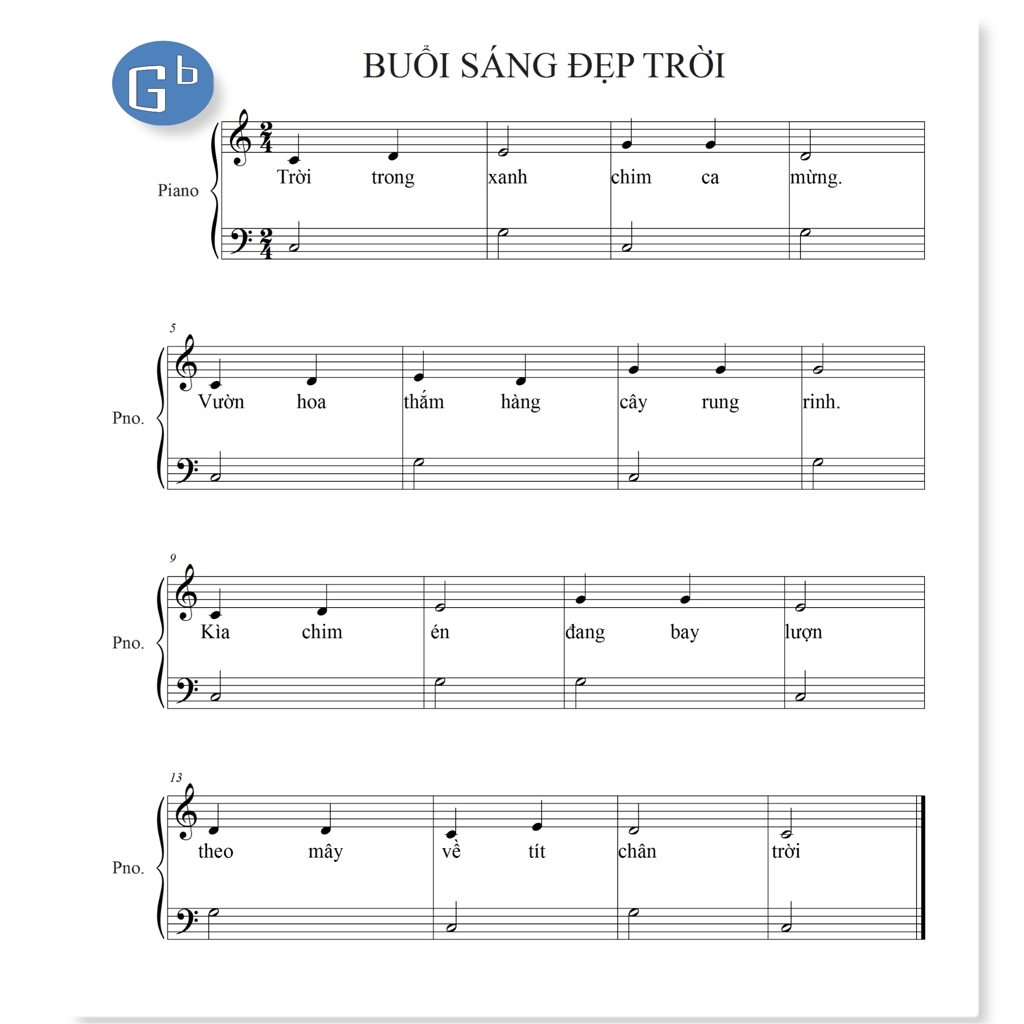 Hướng Dẫn Piano, Buổi Sáng Đẹp Trời, Dạy Đàn Piano Quận 12, Lớp nhạc Giáng Sol Quận 12, dạy đàn guitar quận 12, học piano quận 12 ở đâu