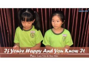 If you're happy and you know it | Bảo Hân & Lam Yên | Lớp nhạc Giáng Sol Quận 12