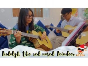 Rudolph the red-nosed Reindeer song tấu | HV Ánh Thiên | Lớp nhạc Giáng Sol Quận 12