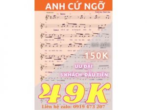 SHEET ANH CỨ NGỠ || HOÀI LÂM || SHEET MUSIC