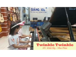 Hào tấu piano Twinkle twinkle | Khải My & Như Phúc | Lớp nhạc Giáng Sol Quận 12