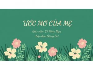 Ước Mơ Của Mẹ đàn organ | Cô: Hồng Ngọc | Dạy đàn organ quận 12