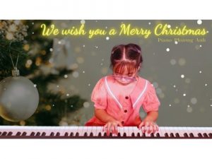 We wish you a Merry Christmas piano, Bé Phương Anh | Lớp nhạc Giáng Sol Quận 12